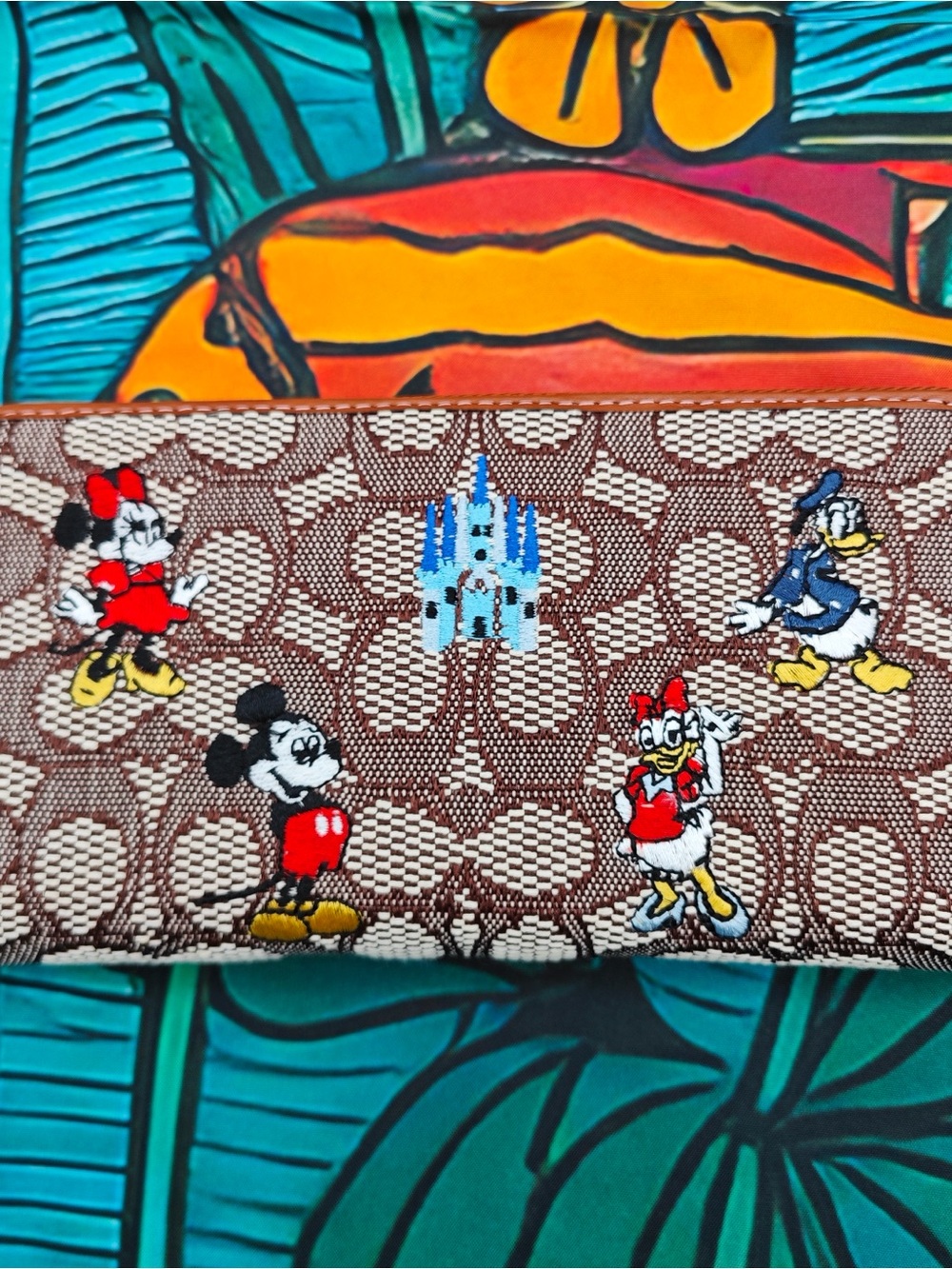 coach Brown Monogram Wallet with